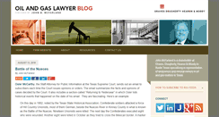 Desktop Screenshot of oilandgaslawyerblog.com