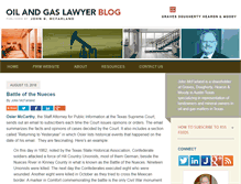 Tablet Screenshot of oilandgaslawyerblog.com